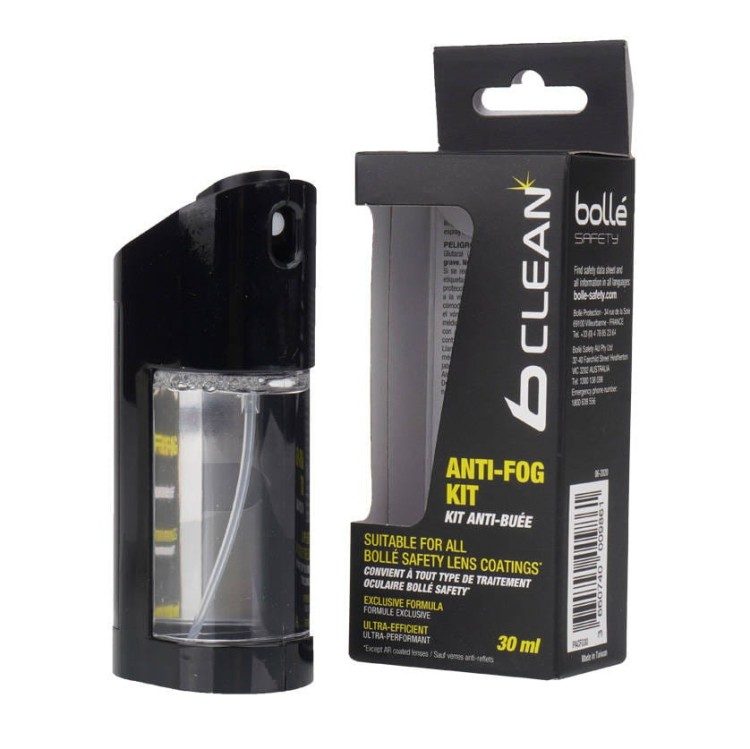 Zestaw Anti-Fog B-Clean B200 ze ściereczką z mikrofibry - 30 ml - Bolle